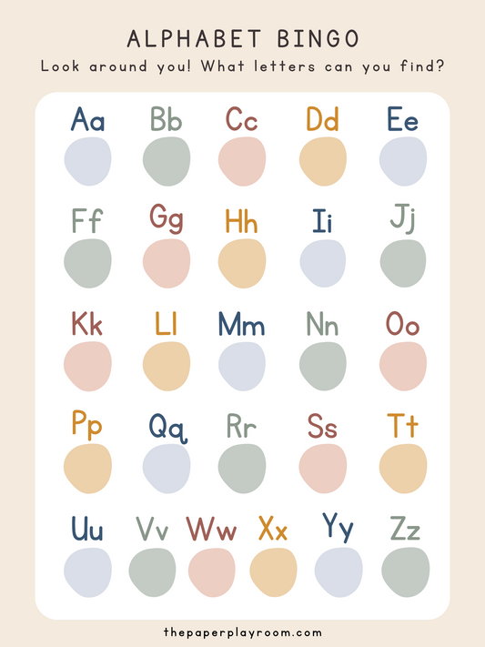 ABC Bingo – Free Printable Download