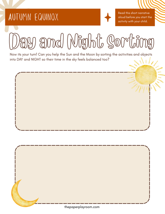 Autumn Equinox Story and Sorting