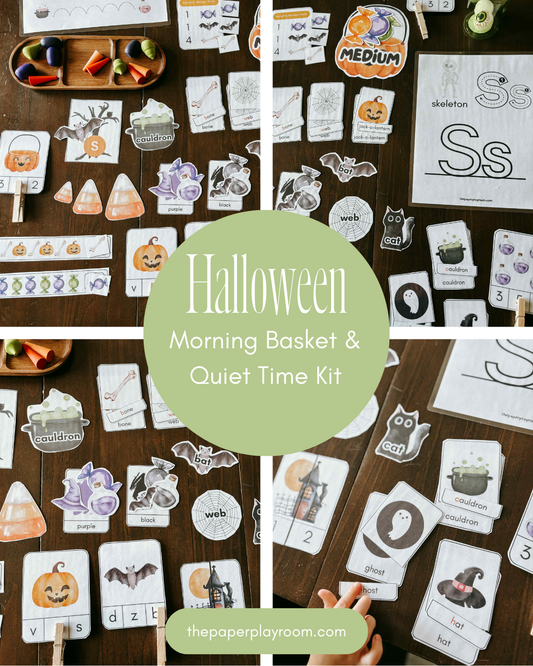 Halloween Morning Basket/ Quiet Time kit - preschool